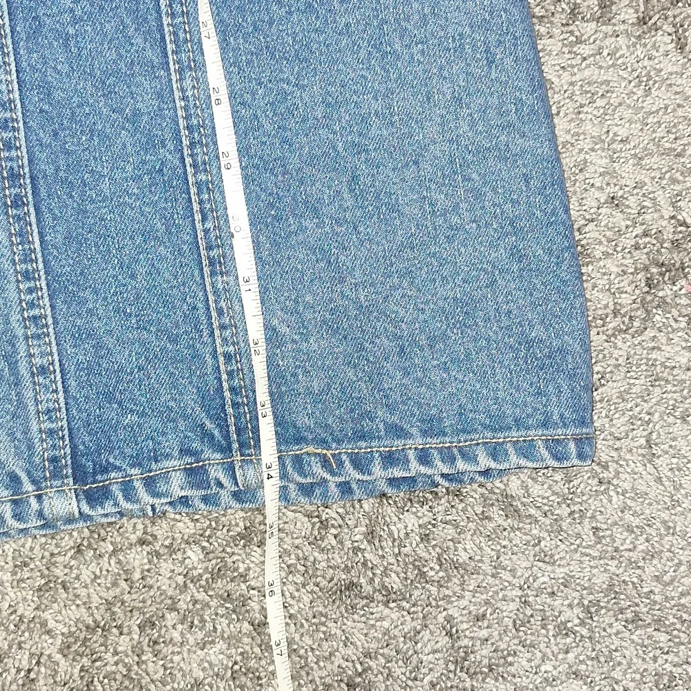 Vintage Construction 1917 heavy fitted denim dress - sleeveless button up - 13